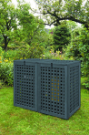 Bremer Mülltonnenbox -Anthrazit- 120 l / Doppel